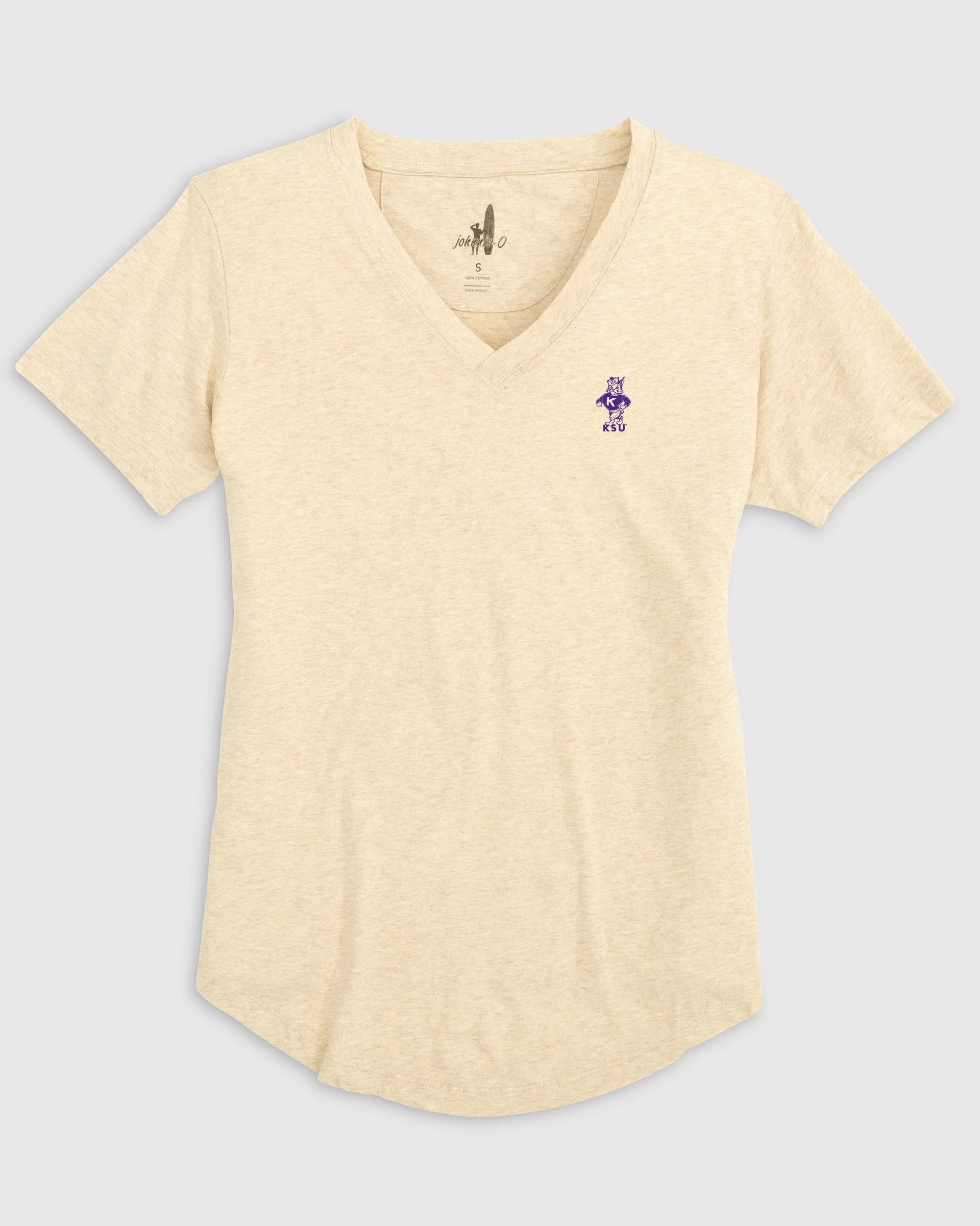 Women's Kansas State Merediths V-Neck T-Shirt - Vintage Logo sold by Johnnie-O