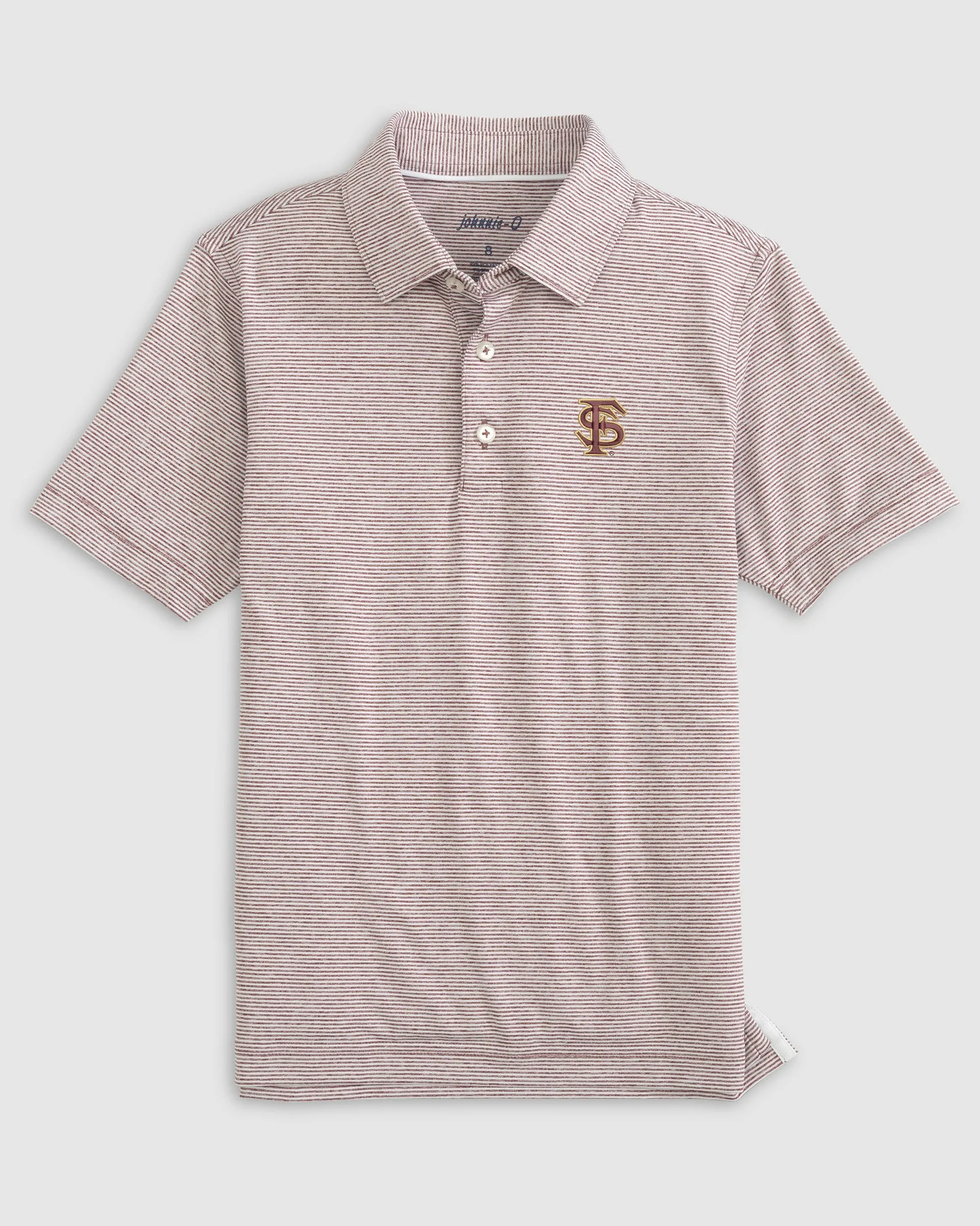 Florida State University Lyndonn Jr. Striped Jersey Performance Polo - Baseball Logo sold by Johnnie-O product image thumbnail 5
