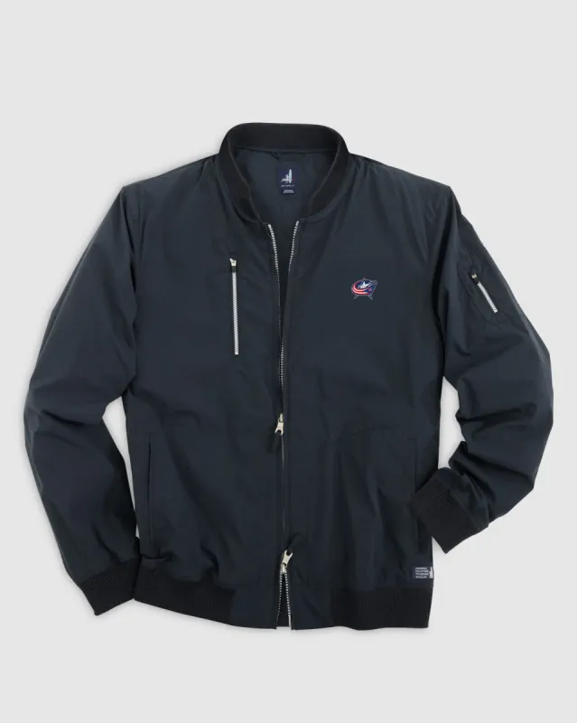 Columbus Blue Jackets Corsair Bomber Jacket sold by Johnnie-O
