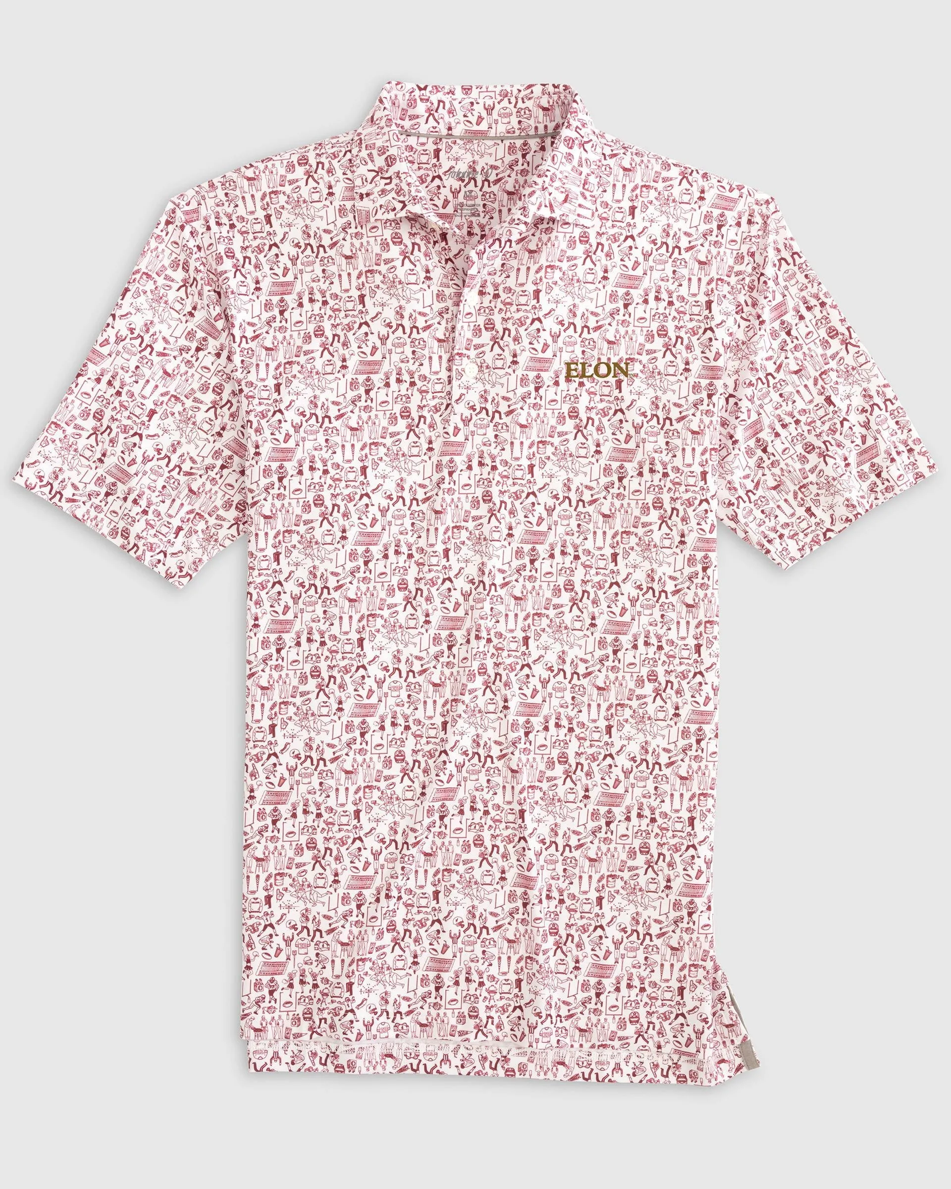 Elon Tailgater Printed Jersey Performance Polo sold by Johnnie-O