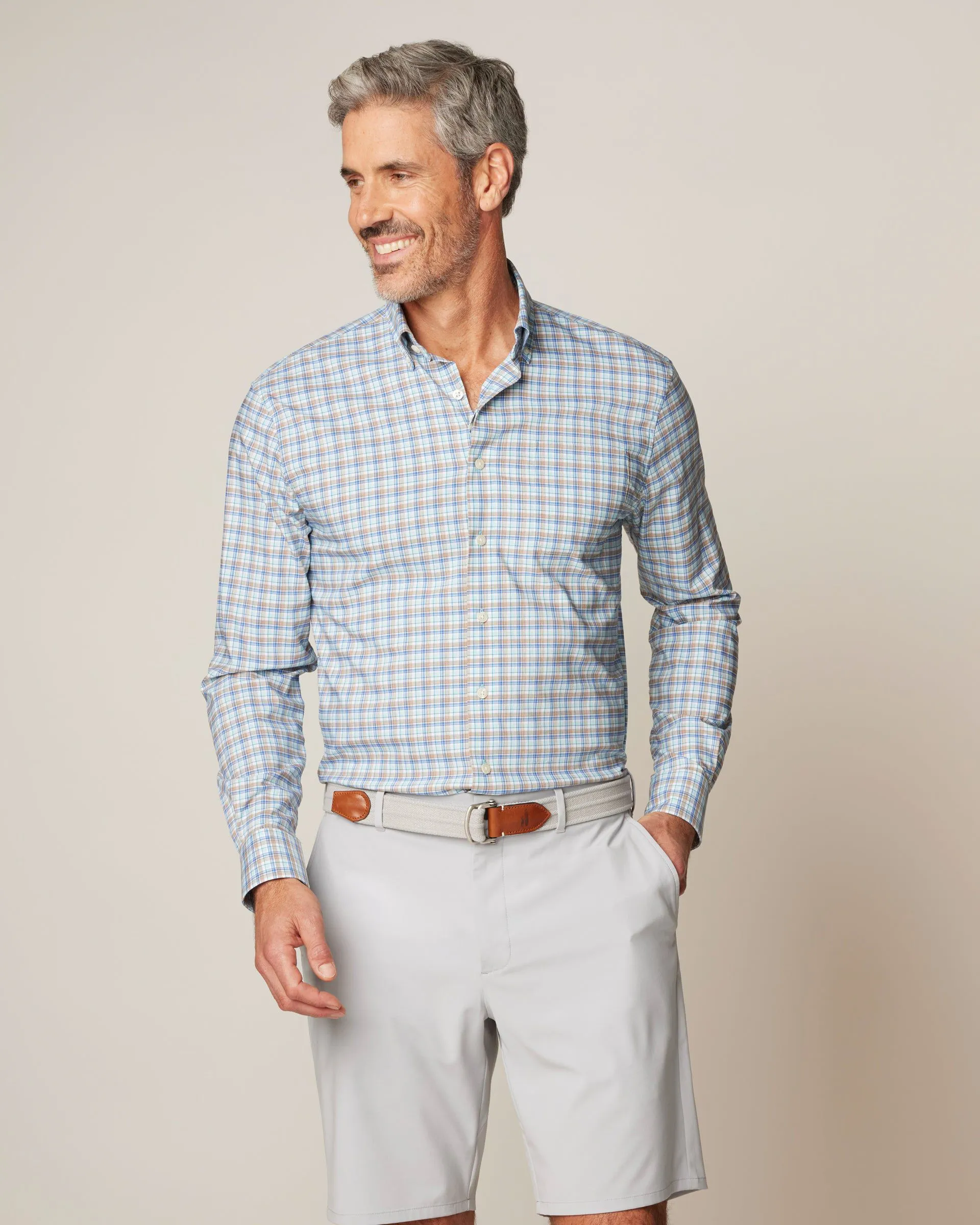 Mordecai Performance Button Up Shirt sold by Johnnie-O