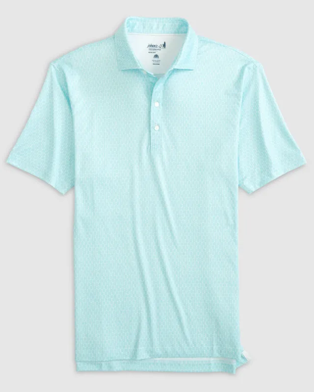 Clinton Printed Jersey Performance Polo sold by Johnnie-O