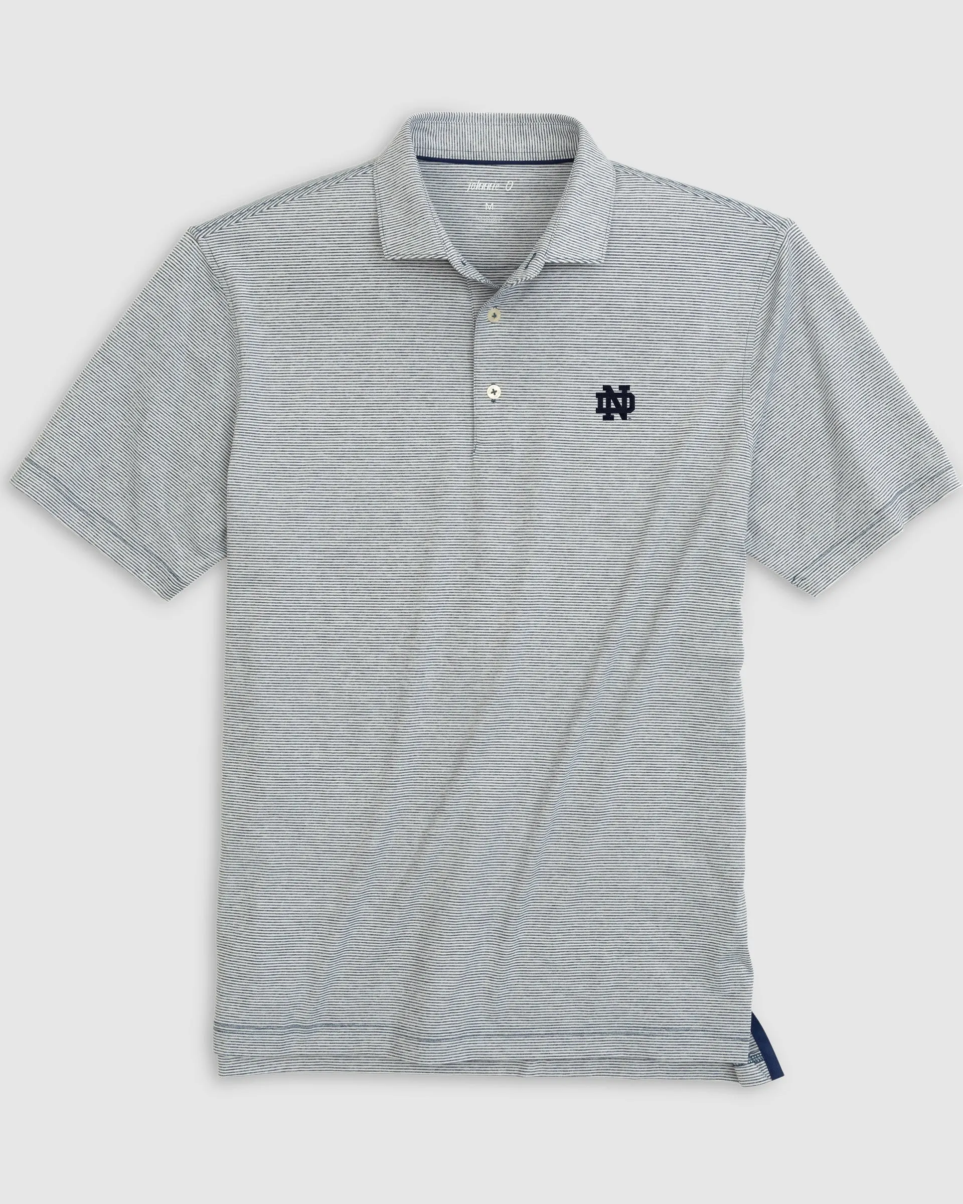 Notre Dame Lyndonn Jr. Striped Jersey Performance Polo sold by Johnnie-O product image thumbnail 2