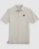Notre Dame Lyndonn Jr. Striped Jersey Performance Polo sold by Johnnie-O