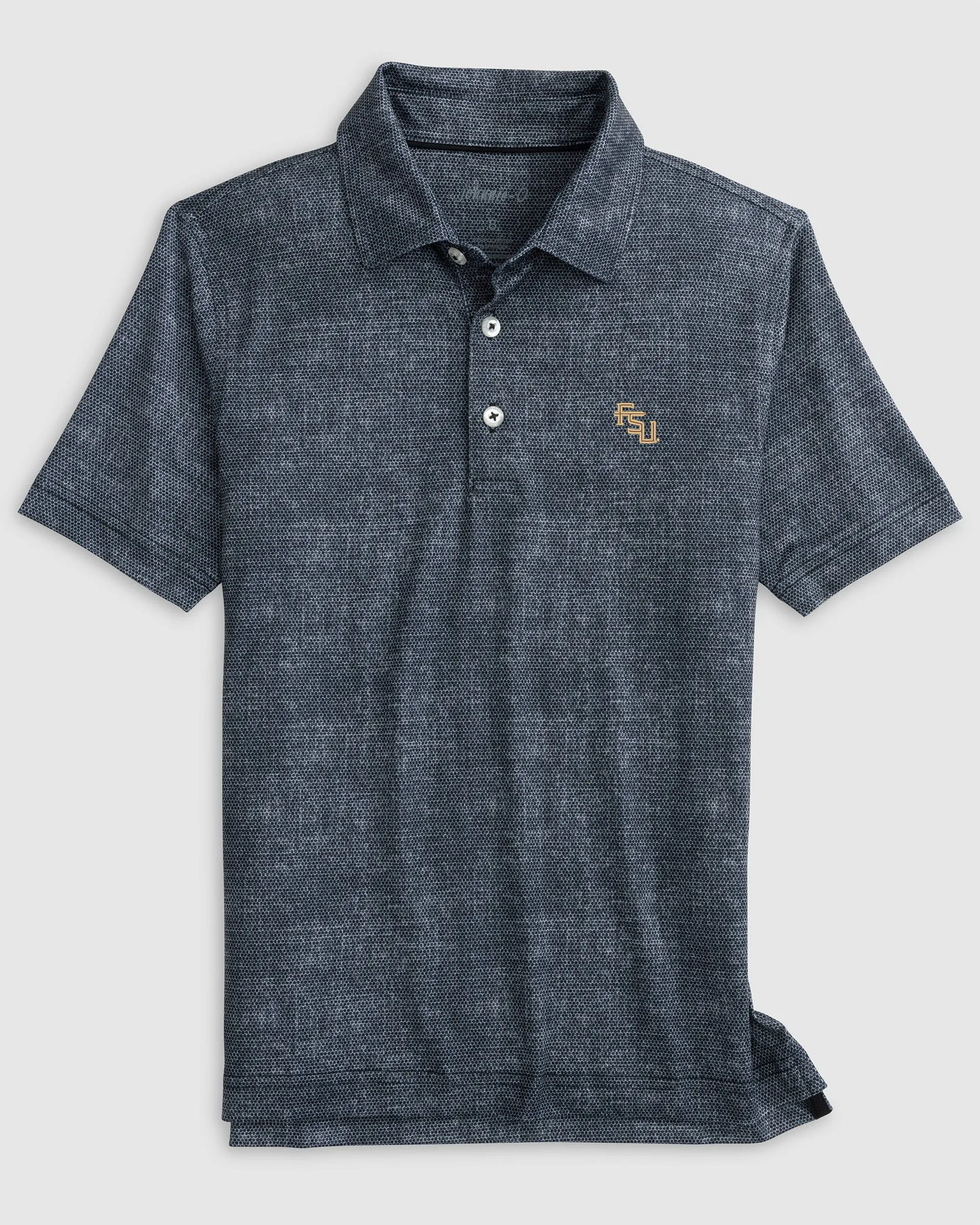 Florida State Gibson Jr. Jersey Performance Polo - Stacked Logo sold by Johnnie-O