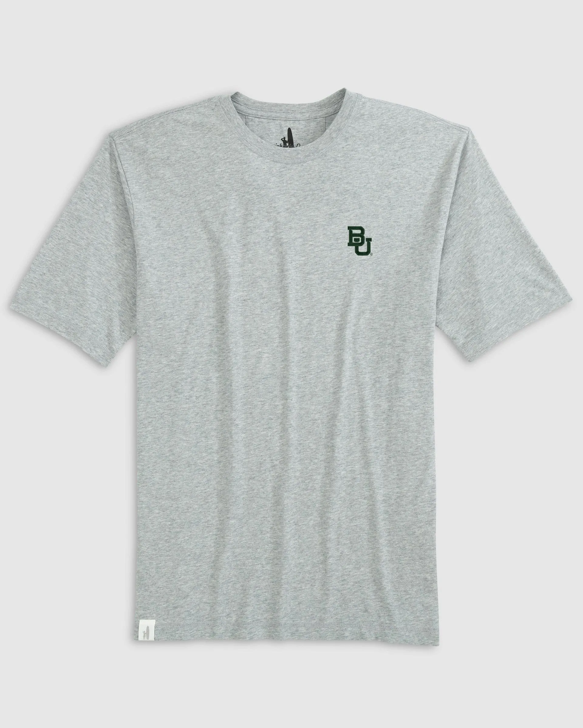 Baylor University Heathered Spencer Cotton T-Shirt sold by Johnnie-O
