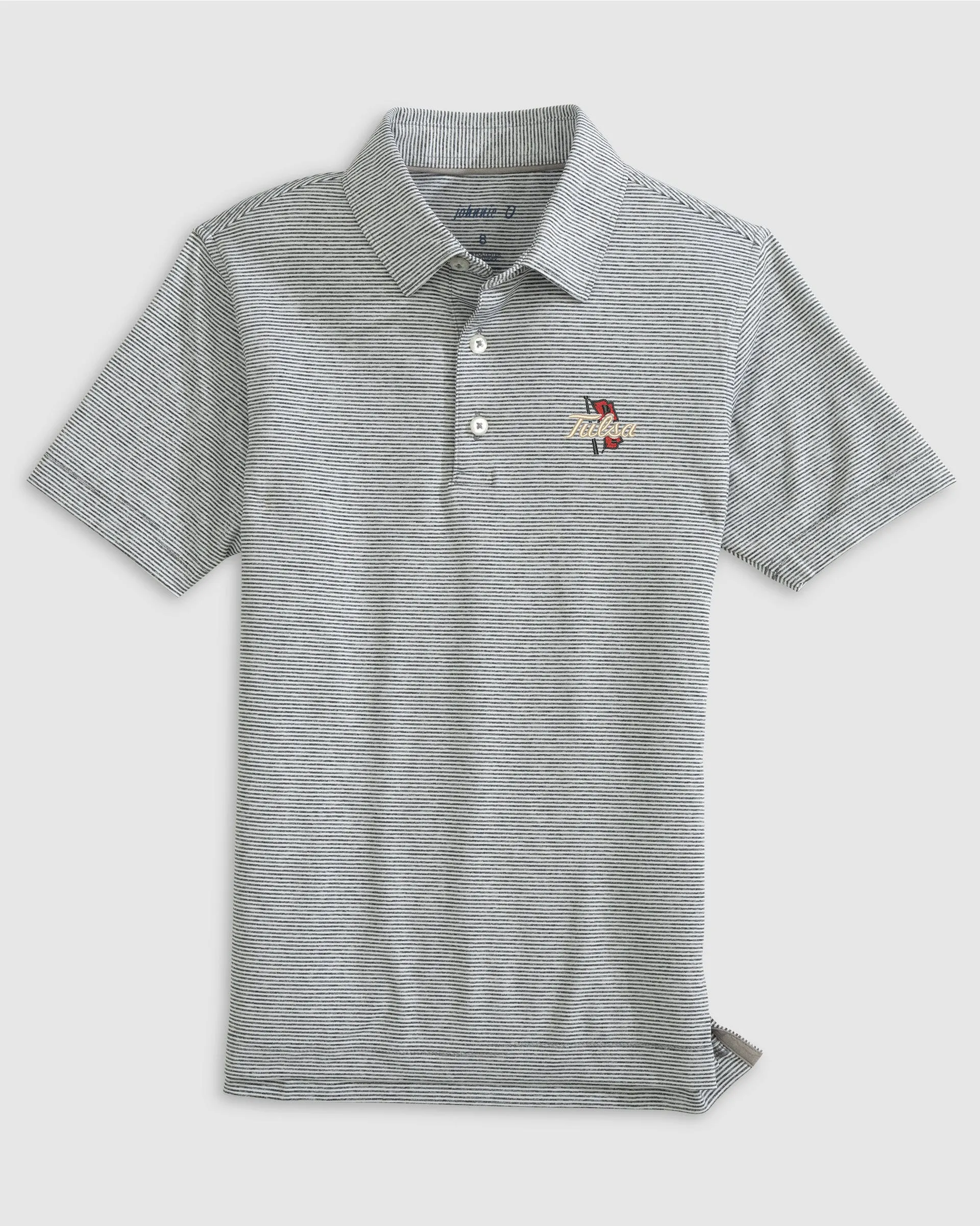 Tulsa Lyndonn Jr. Striped Jersey Performance Polo sold by Johnnie-O product image thumbnail 2