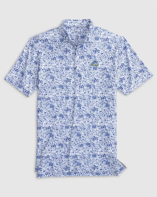 Delaware Tailgater Printed Jersey Performance Polo sold by Johnnie-O