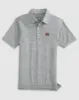 Auburn Lyndonn Jr. Striped Jersey Performance Polo sold by Johnnie-O
