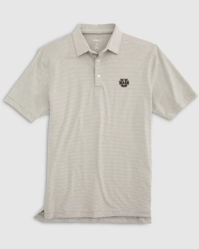 Washington St. Louis Lyndonn Striped Jersey Performance Polo sold by Johnnie-O