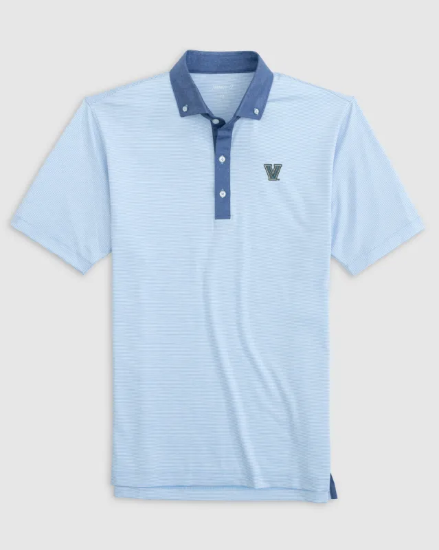 Villanova Walsh Striped Jersey Performance Polo made by Johnnie-O