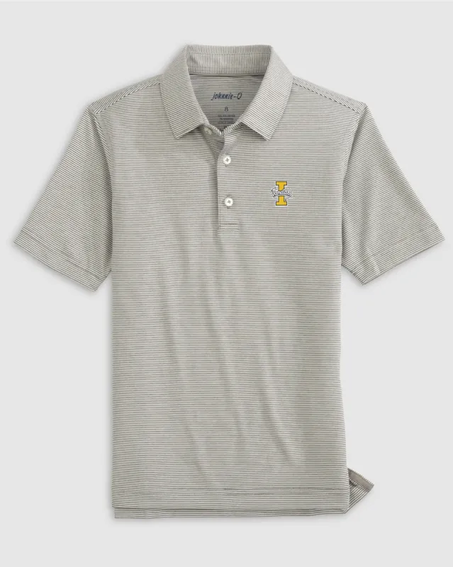 Idaho Lyndonn Jr. Striped Jersey Performance Polo sold by Johnnie-O