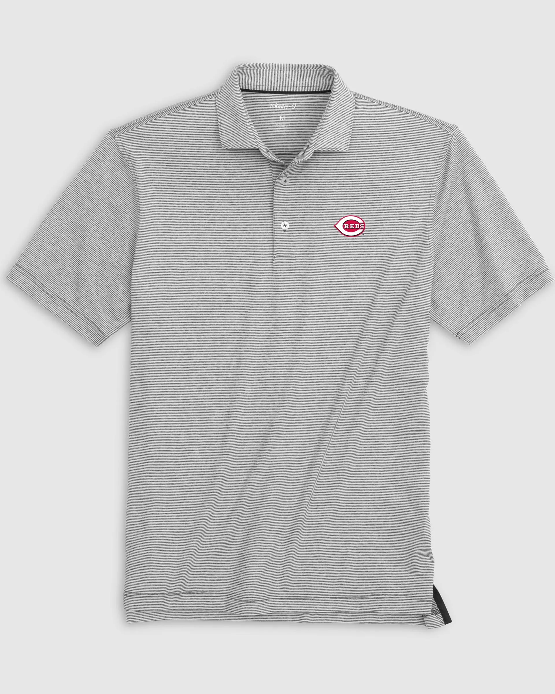 Cincinnati Reds Lyndonn Striped Jersey Performance Polo sold by Johnnie-O product image thumbnail 3