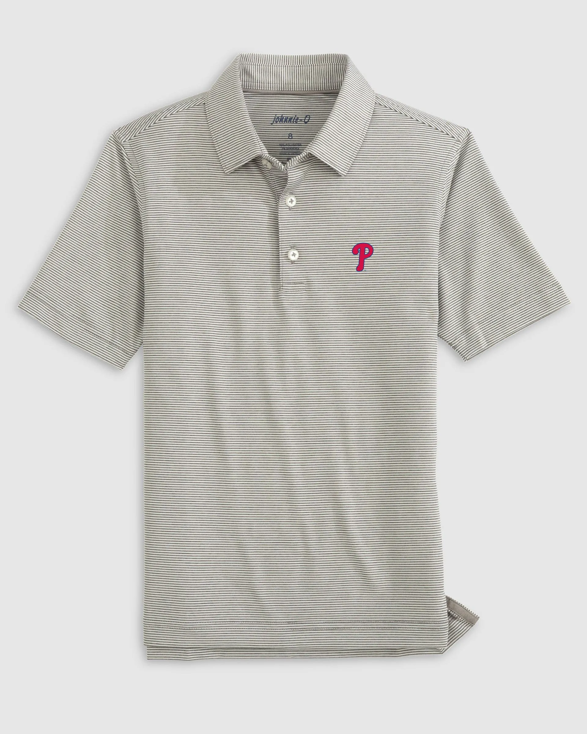 Philadelphia Phillies Lyndonn Jr. Striped Jersey Performance Polo sold by Johnnie-O product image thumbnail 5