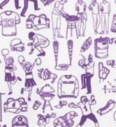 Texas Christian Tailgater Printed Jersey Performance Polo sold by Johnnie-O product image thumbnail 4