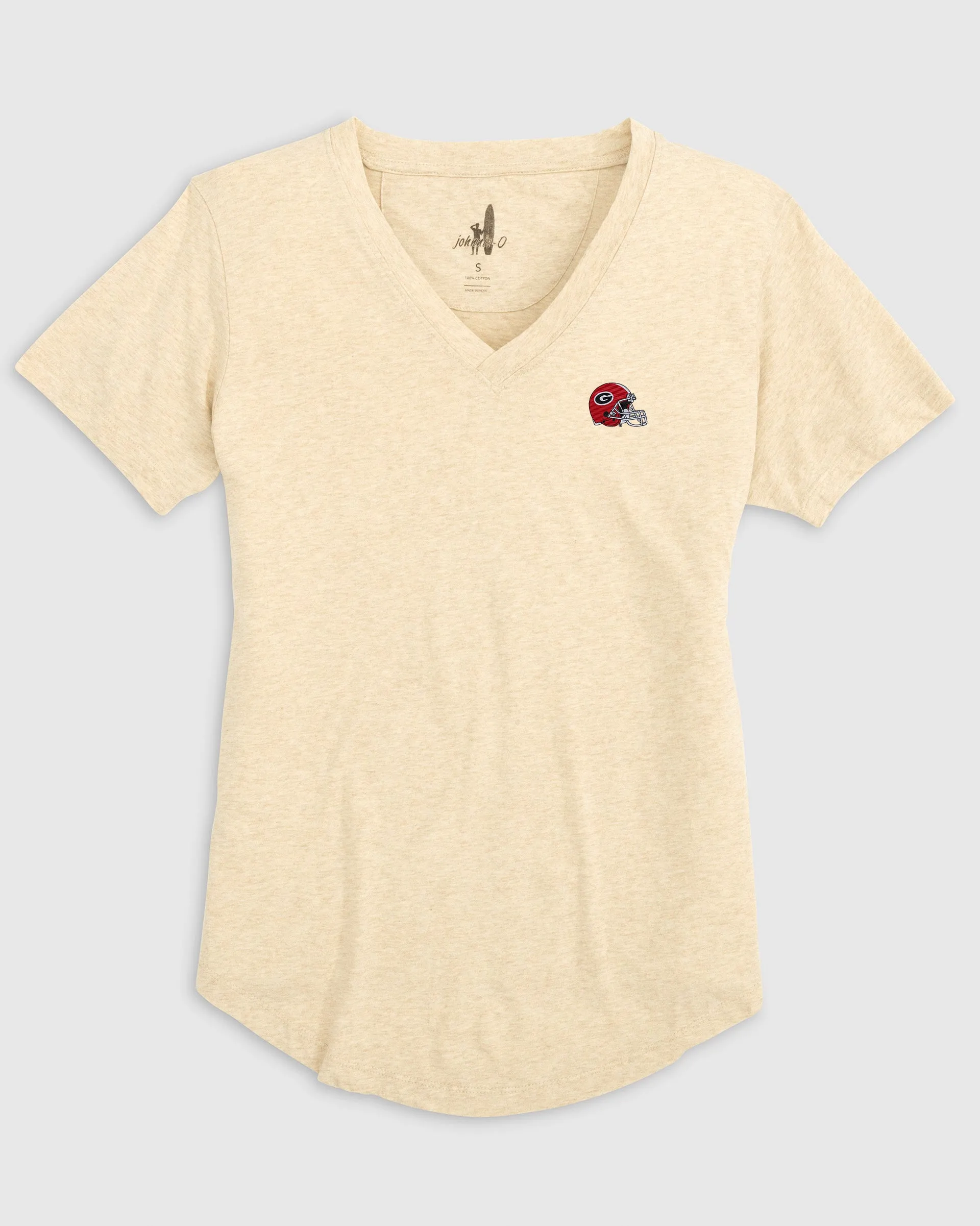 Women's Georgia Merediths V-Neck T-Shirt - Helmet Logo sold by Johnnie-O product image thumbnail 3