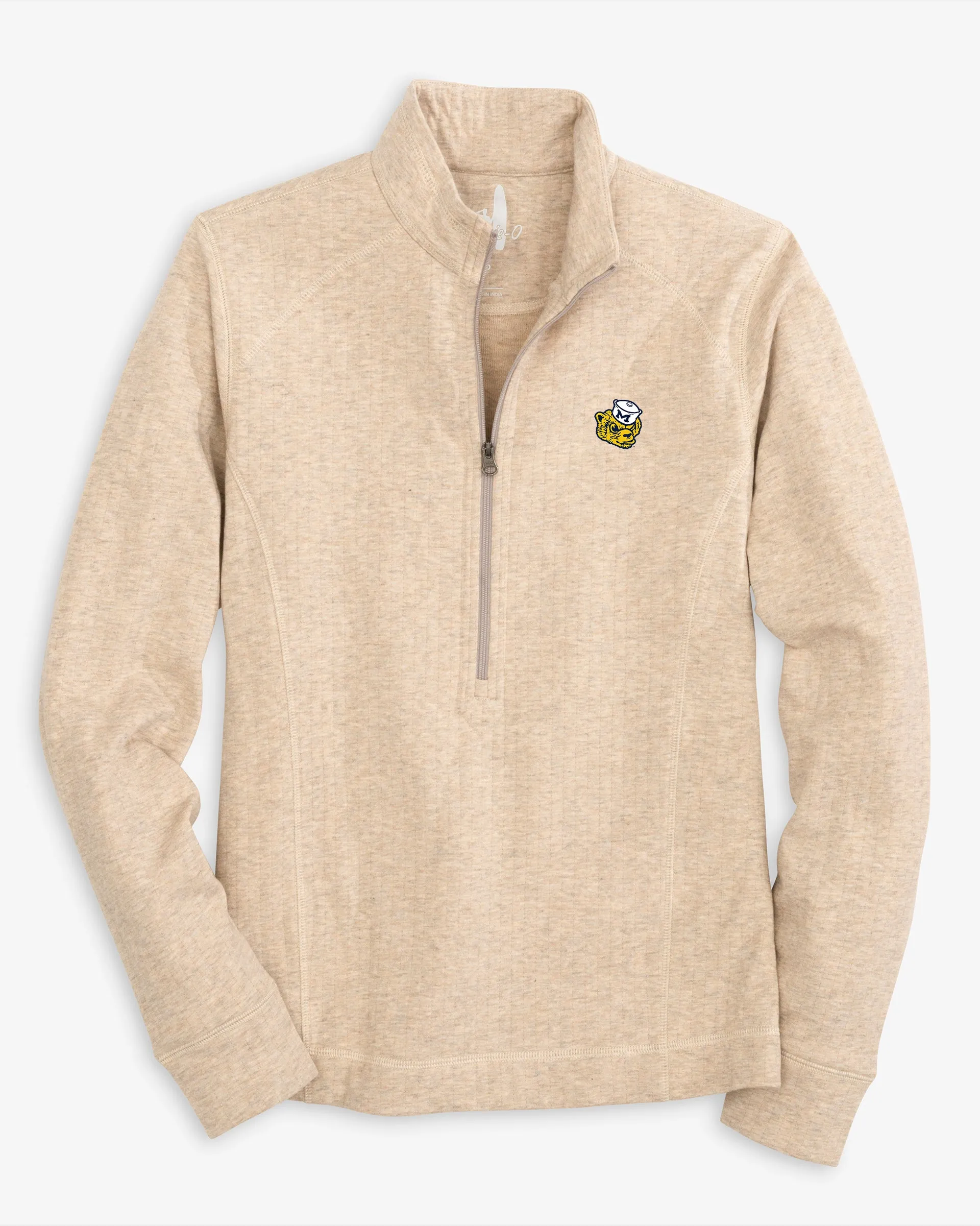 Women's Michigan Kennedy 1/4 Zip Pullover - Vault Logo sold by Johnnie-O product image thumbnail 3