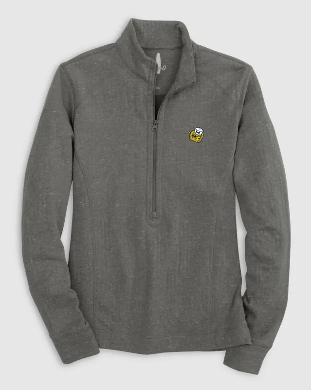 Women's Michigan Kennedy 1/4 Zip Pullover - Vault Logo sold by Johnnie-O