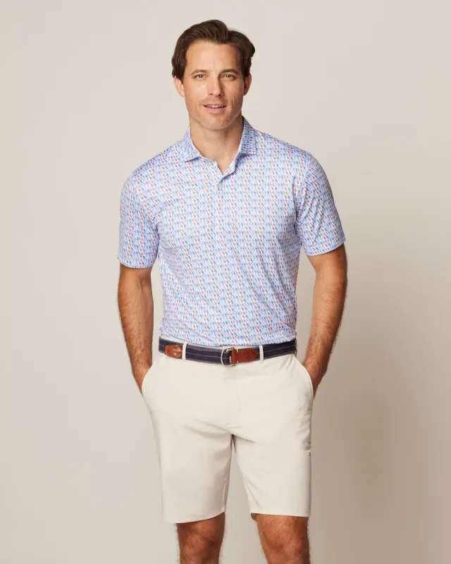 Foxtrot Printed Jersey Performance Polo sold by Johnnie-O