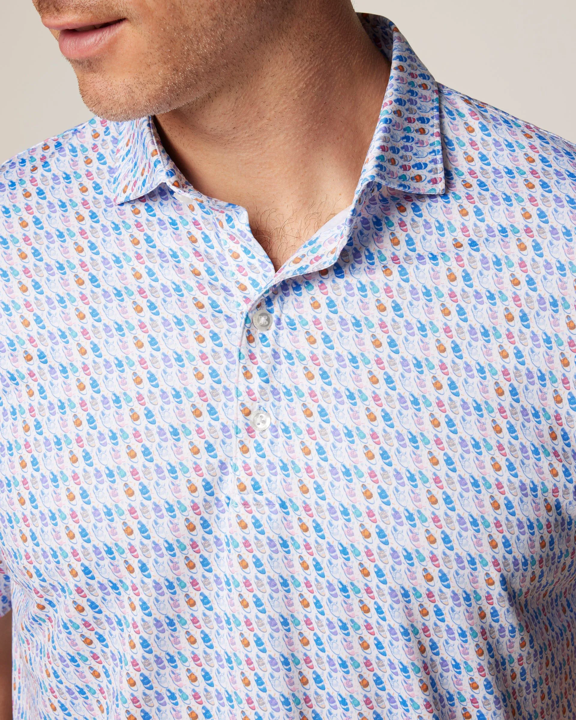 Foxtrot Printed Jersey Performance Polo sold by Johnnie-O product image thumbnail 2