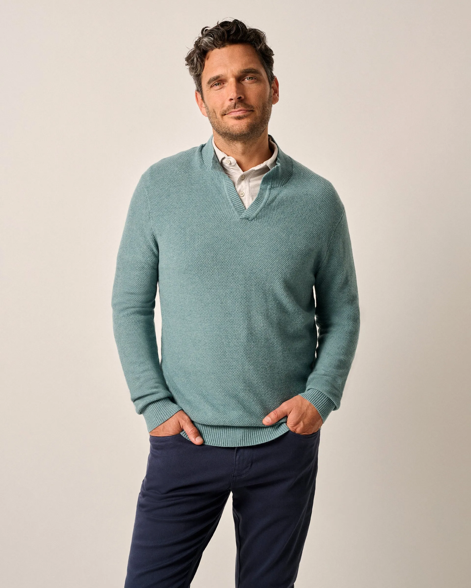 Esteban Johnny Collar Sweater sold by Johnnie-O product image thumbnail 2