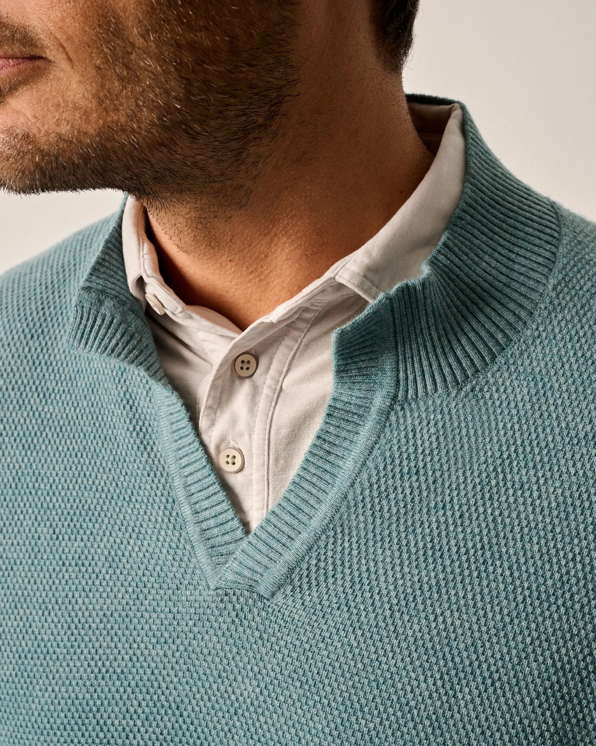 Esteban Johnny Collar Sweater sold by Johnnie-O product image thumbnail 4
