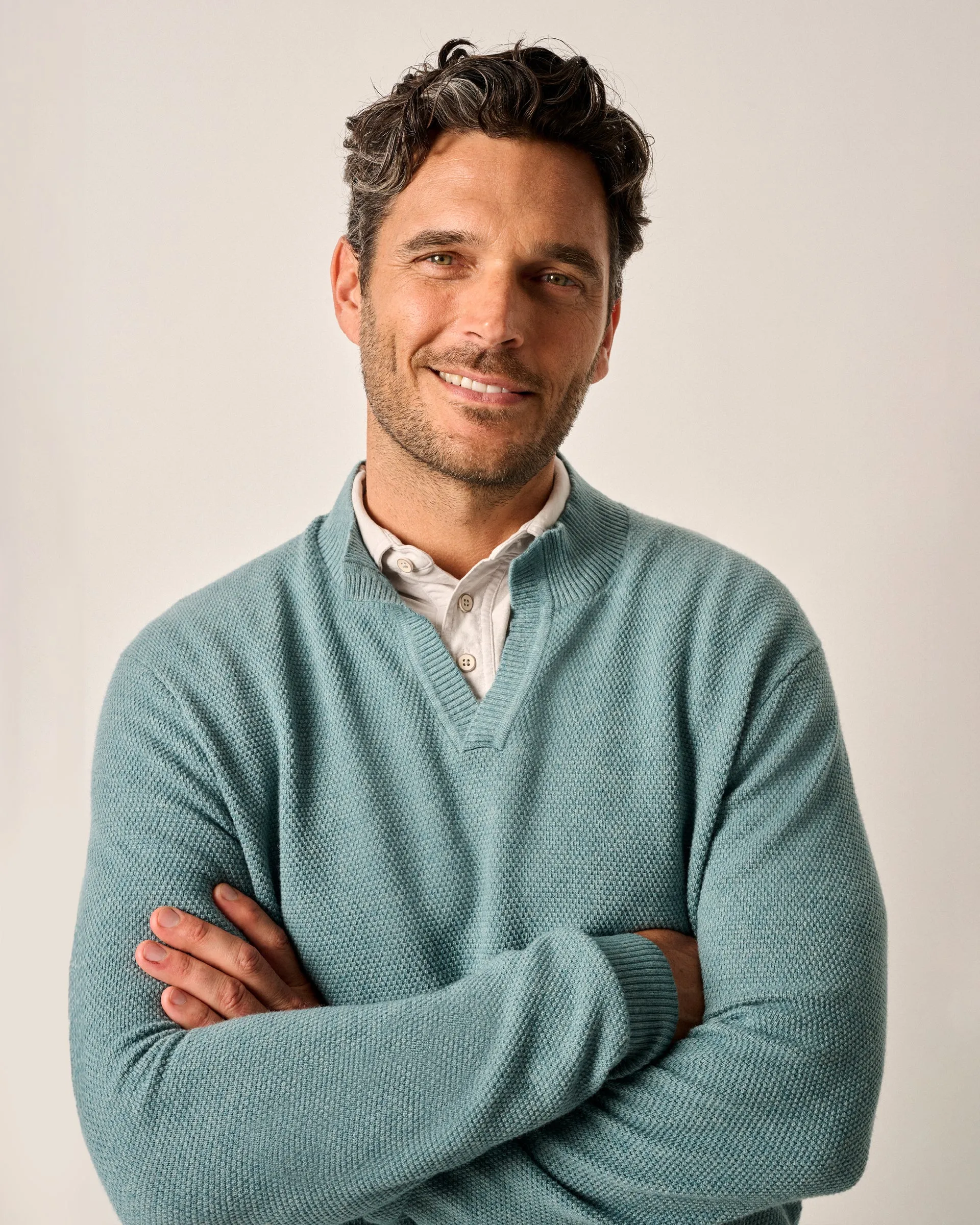 Esteban Johnny Collar Sweater sold by Johnnie-O product image thumbnail 5