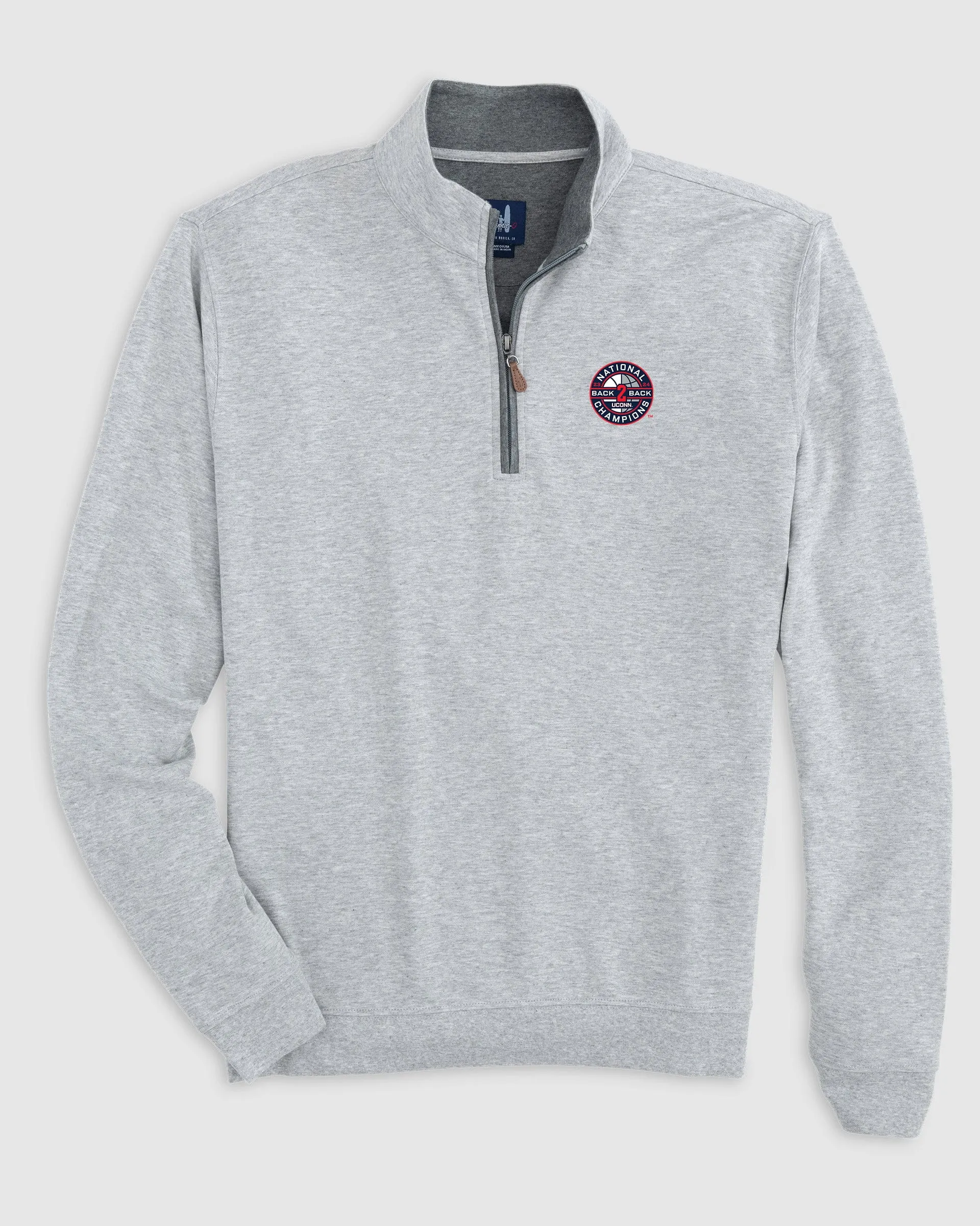 UConn Sully 1/4 Zip - 2024 College Basketball Champions Logo sold by Johnnie-O