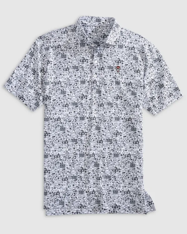 NC State Tailgater Printed Jersey Performance Polo - Wolf Logo sold by Johnnie-O