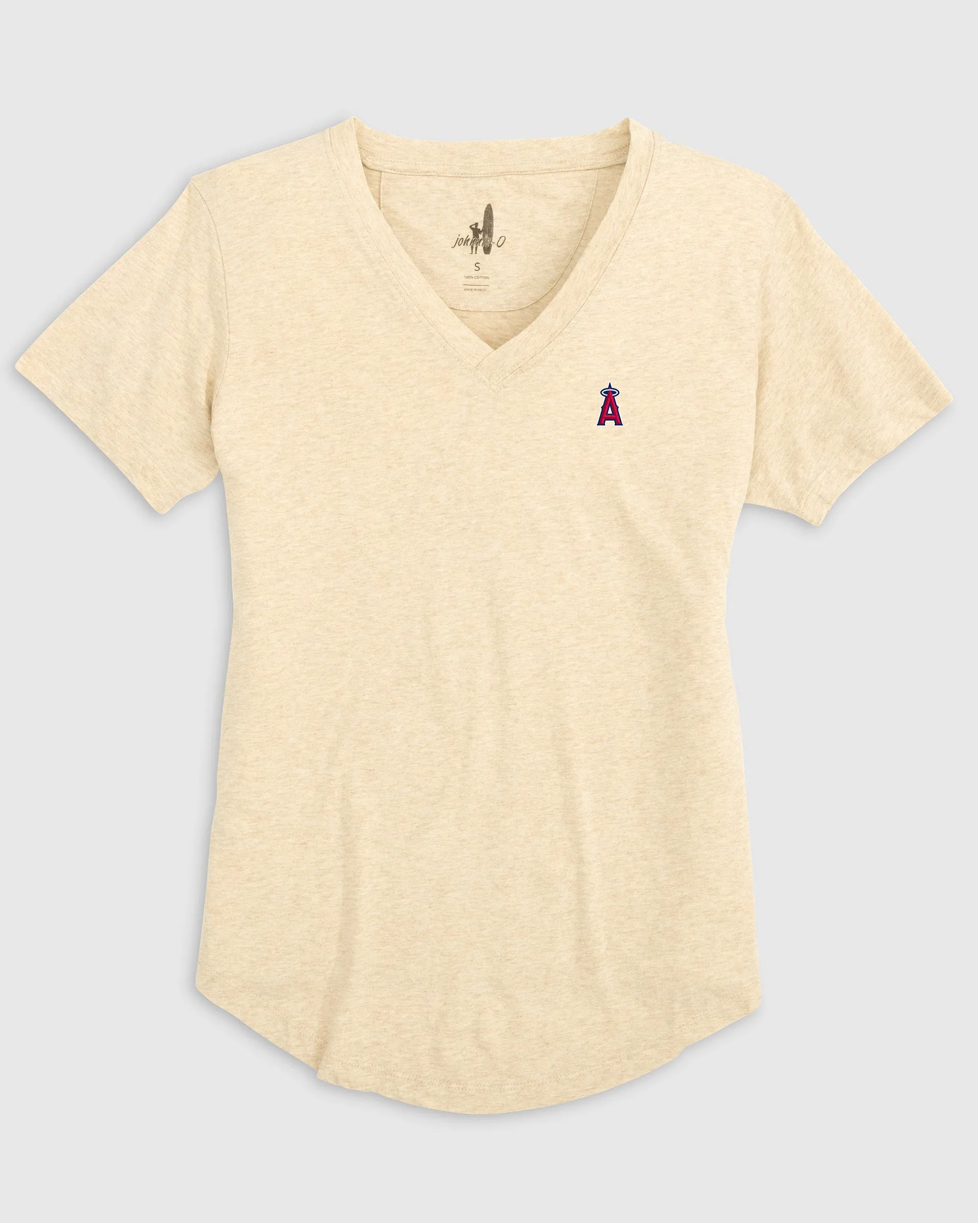 Women's Los Angeles Angels Merediths V-Neck T-Shirt sold by Johnnie-O product image thumbnail 3