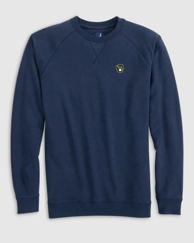Milwaukee Brewers Freeman Crewneck Fleece Sweatshirt sold by Johnnie-O