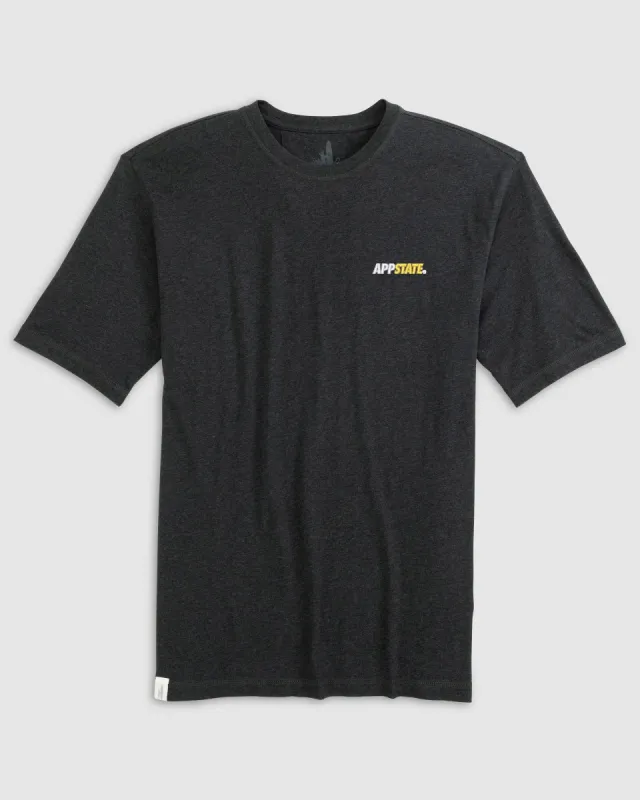 Appalachian State Heathered Spencer Cotton T-Shirt sold by Johnnie-O