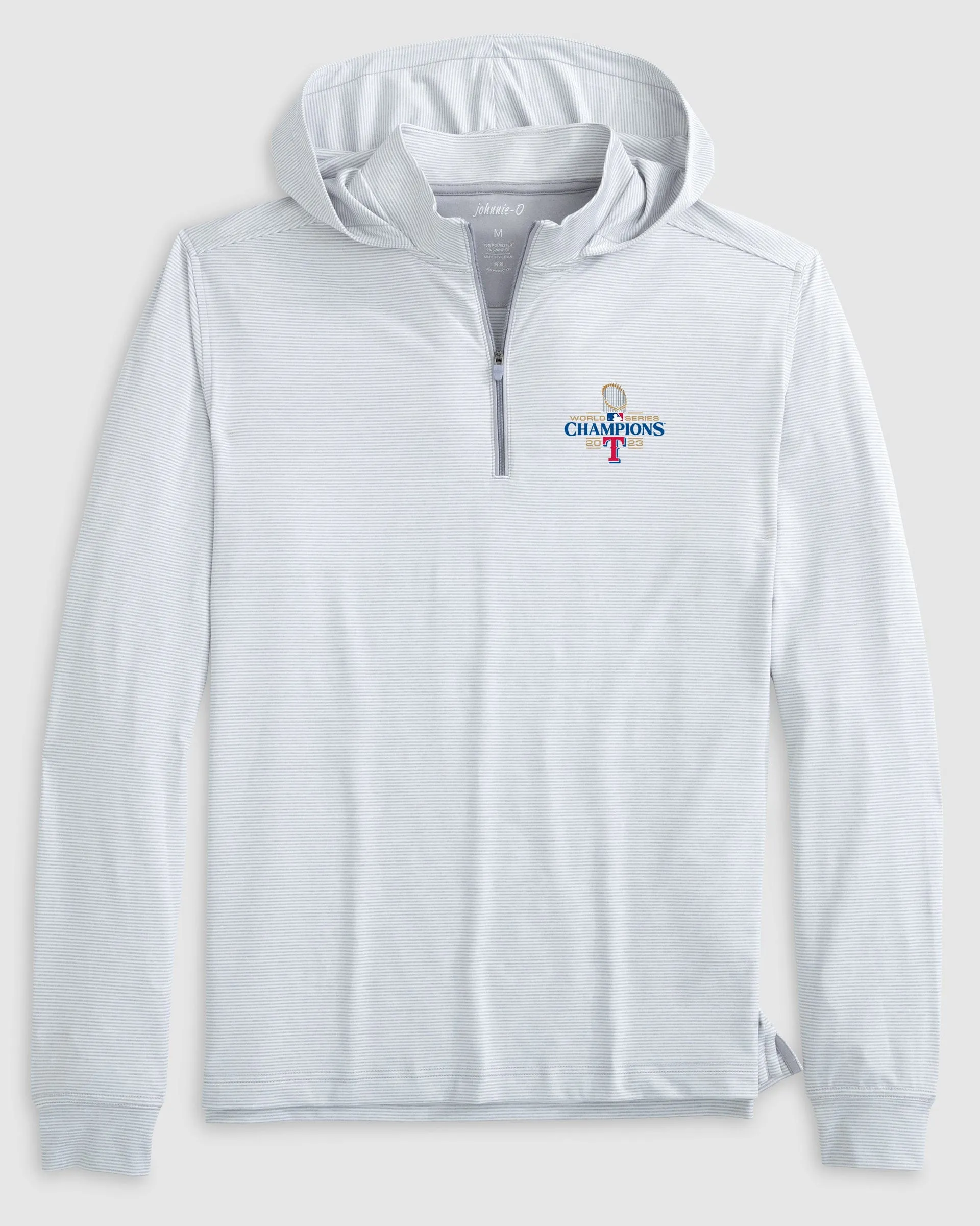 Texas Rangers World Series 2023 Hybrid Performance 1/4 Zip Hoodie sold by Johnnie-O product image thumbnail 2