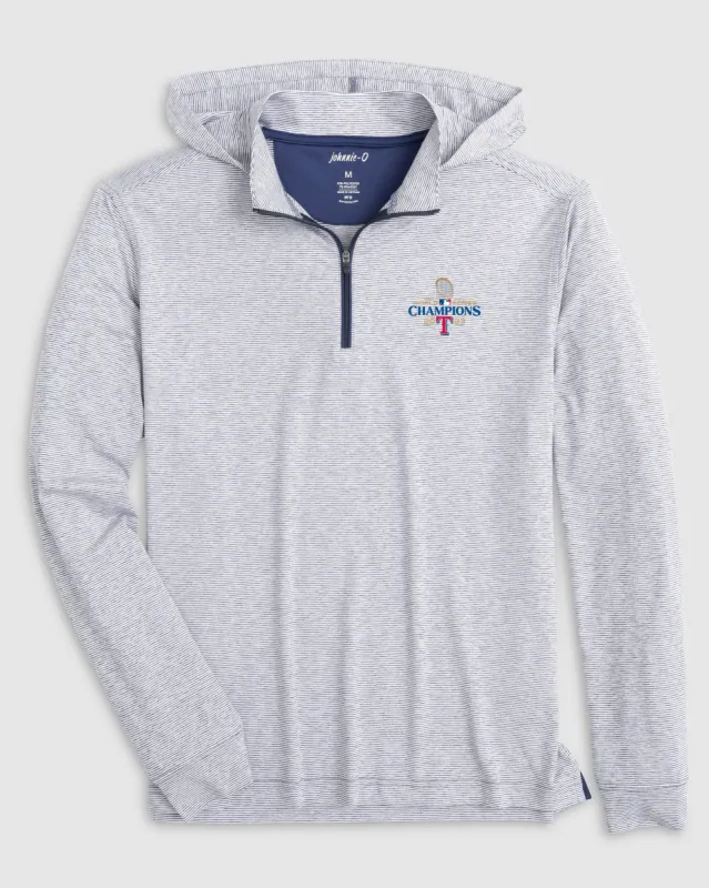 Texas Rangers World Series 2023 Hybrid Performance 1/4 Zip Hoodie sold by Johnnie-O