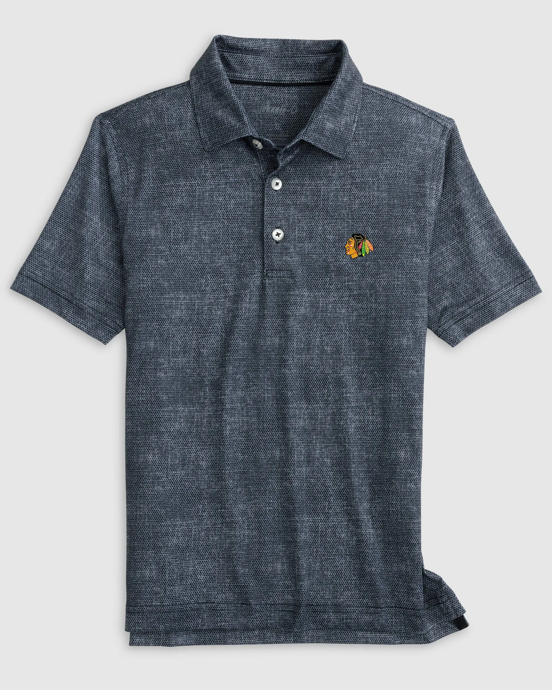 Chicago Blackhawks Gibson Jr. Jersey Performance Polo sold by Johnnie-O