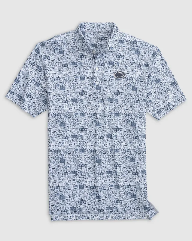 Penn State Tailgater 2.0 Printed Jersey Performance Polo sold by Johnnie-O