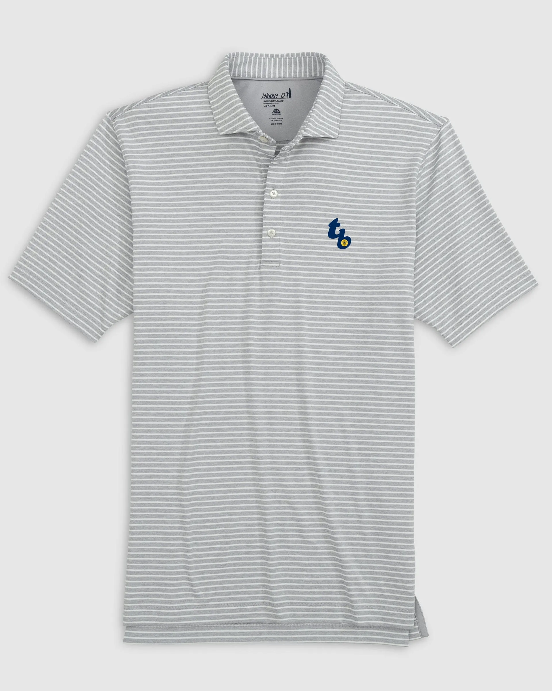 Tampa Bay Rays Clipperr Striped Jersey Performance Polo - Cooperstown Logo sold by Johnnie-O product image thumbnail 3