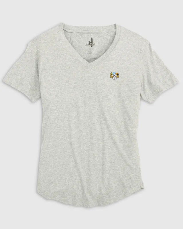Women's North Carolina Merediths V-Neck T-Shirt - Vault Logo sold by Johnnie-O