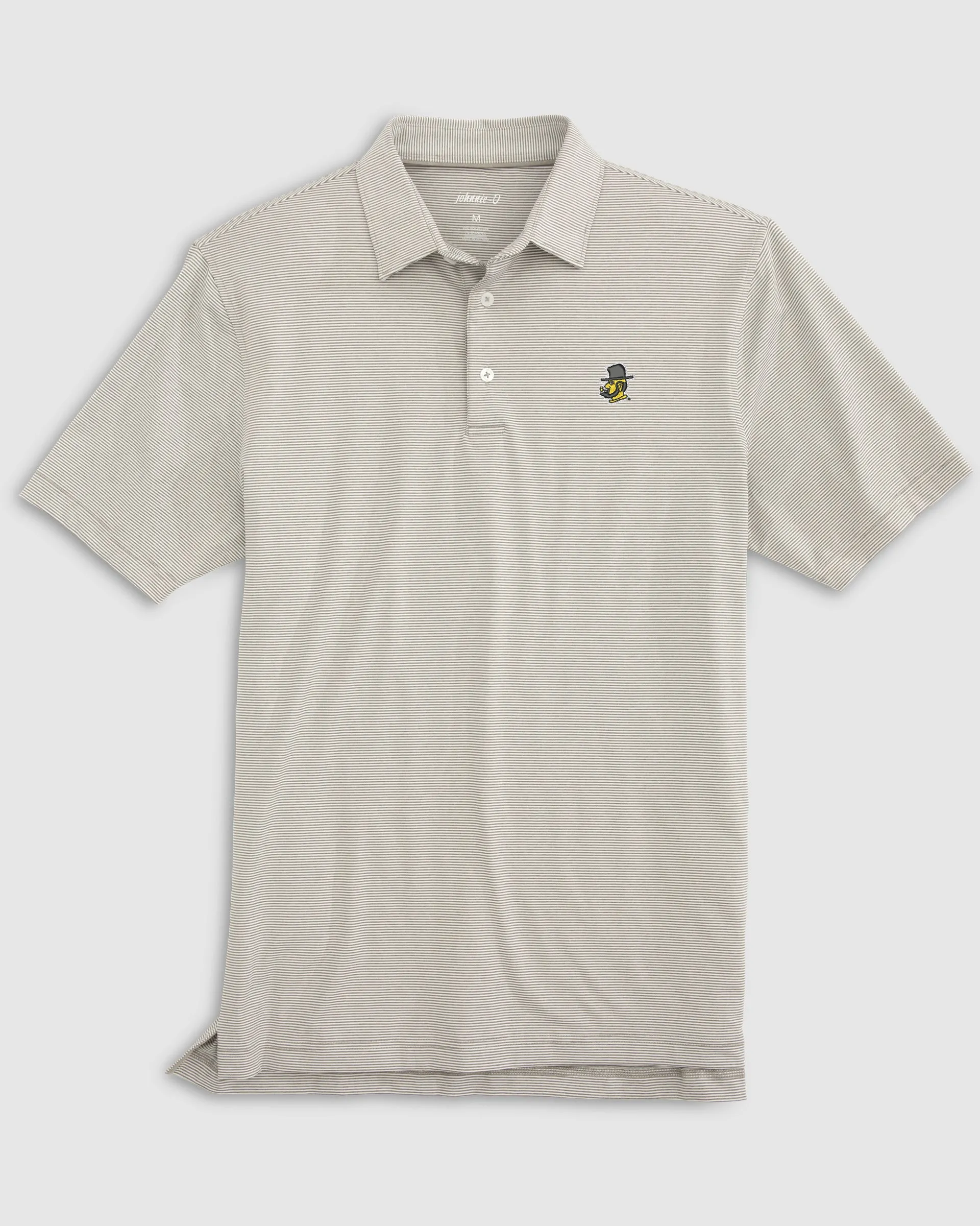 Appalachian State University Lyndonn Striped Jersey Performance Polo - Yosef Logo sold by Johnnie-O
