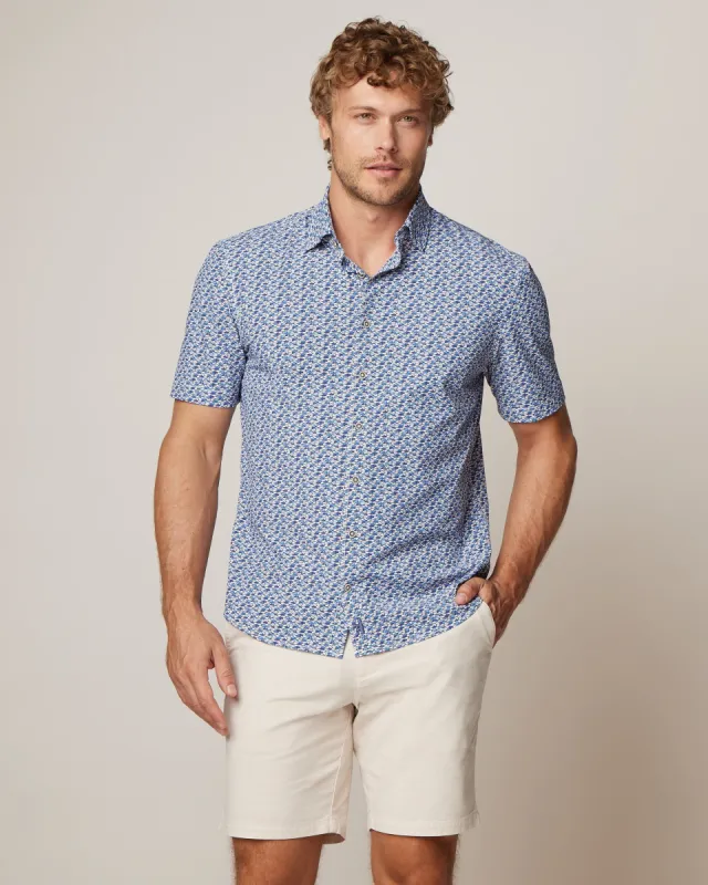 Bento Jersey Knit Button Up Shirt sold by Johnnie-O