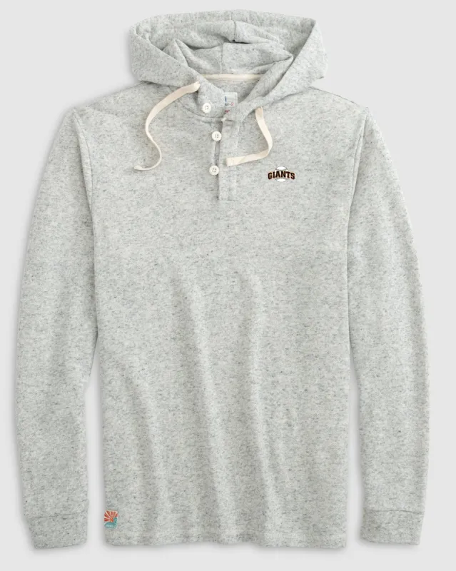 San Francisco Giants Kampton Henley Hoodie Pullover - Cooperstown Logo sold by Johnnie-O