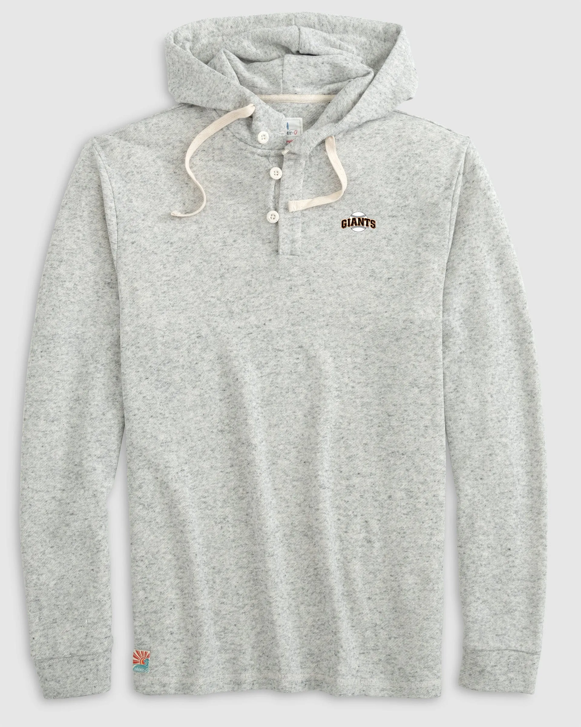 San Francisco Giants Kampton Henley Hoodie Pullover - Cooperstown Logo sold by Johnnie-O