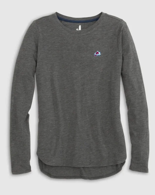 Women's Colorado Avalanche Addison Long Sleeve T-Shirt sold by Johnnie-O