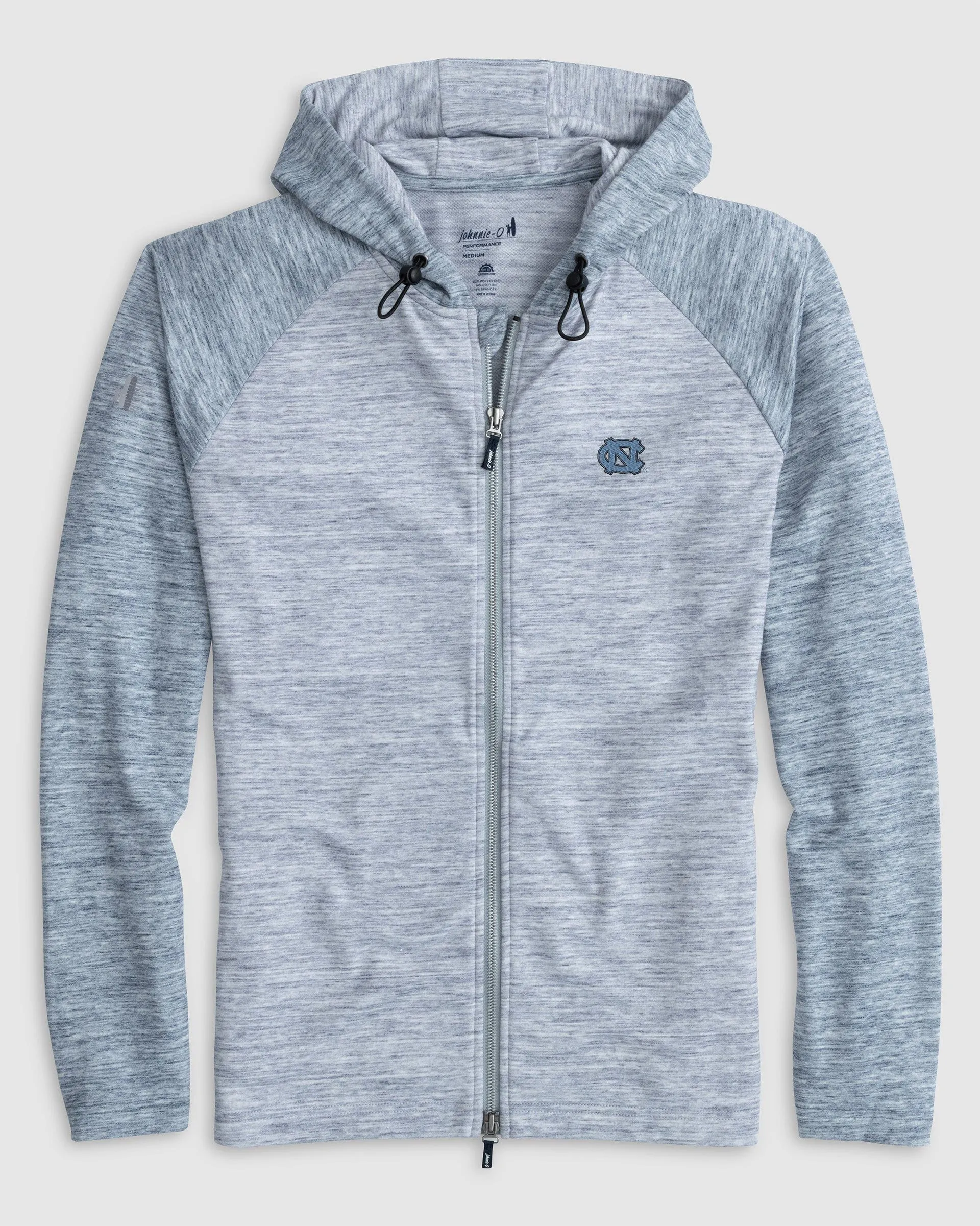 North Carolina Daniel Performance Full Zip Hoodie sold by Johnnie-O