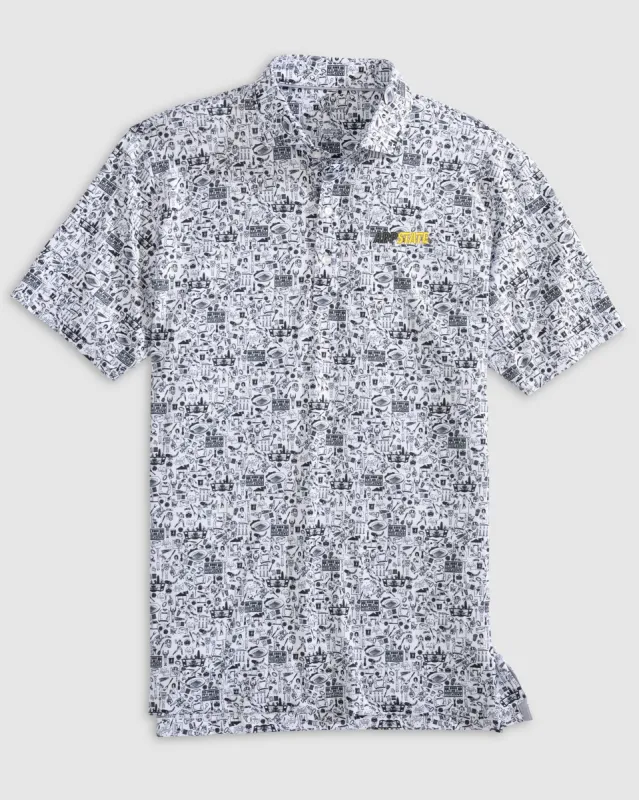 Appalachian State University Tailgater Printed Jersey Performance Polo sold by Johnnie-O