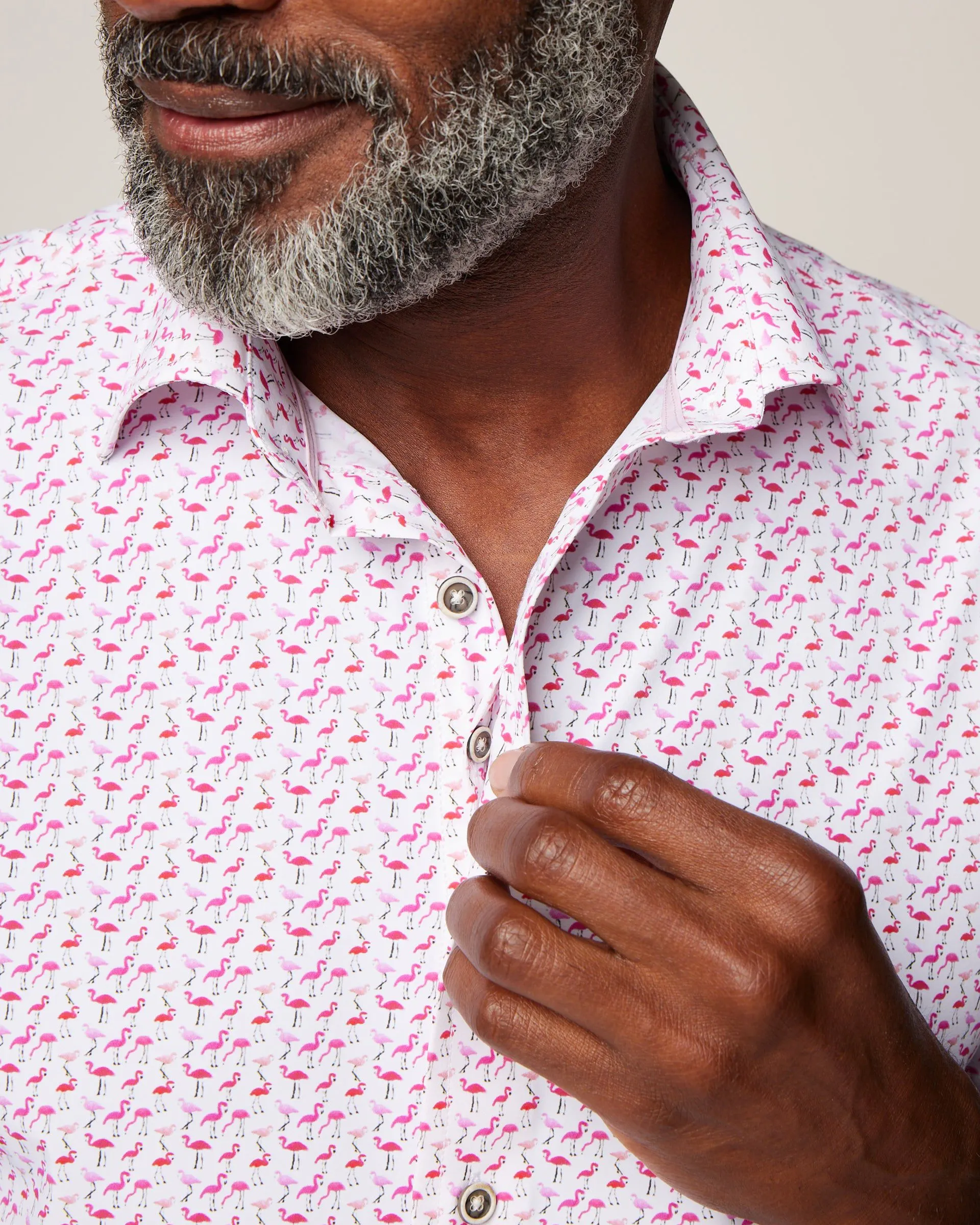 Fritz Jersey Knit Button Up Shirt sold by Johnnie-O product image thumbnail 2