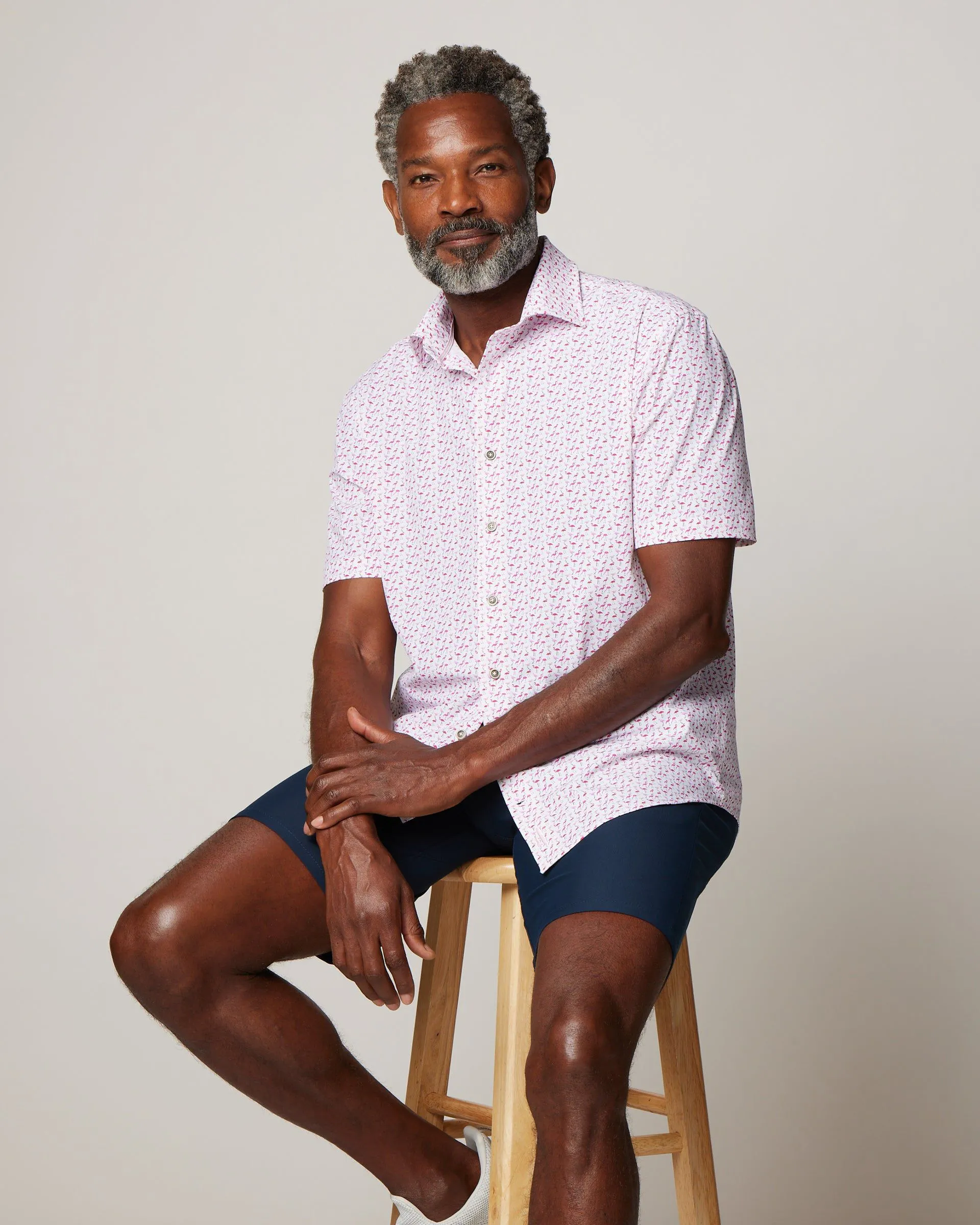 Fritz Jersey Knit Button Up Shirt sold by Johnnie-O product image thumbnail 3