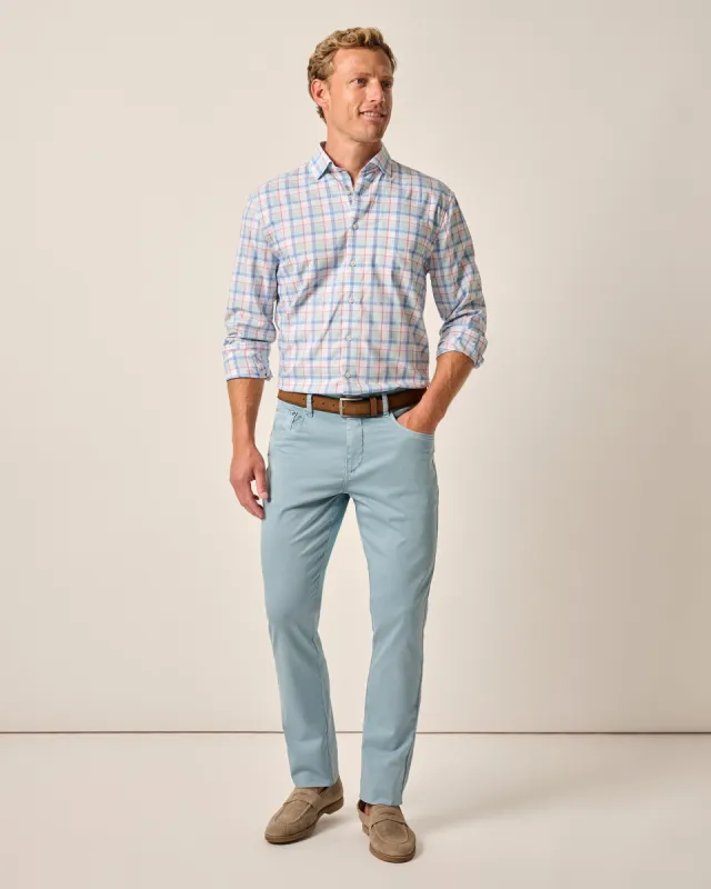 Carmel Sateen 5-Pocket Pants sold by Johnnie-O