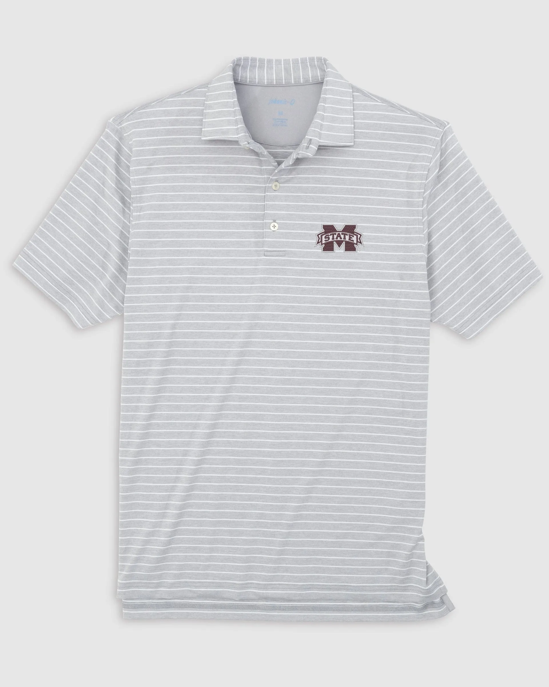 Mississippi State Newton Striped Jersey Performance Polo sold by Johnnie-O product image thumbnail 3