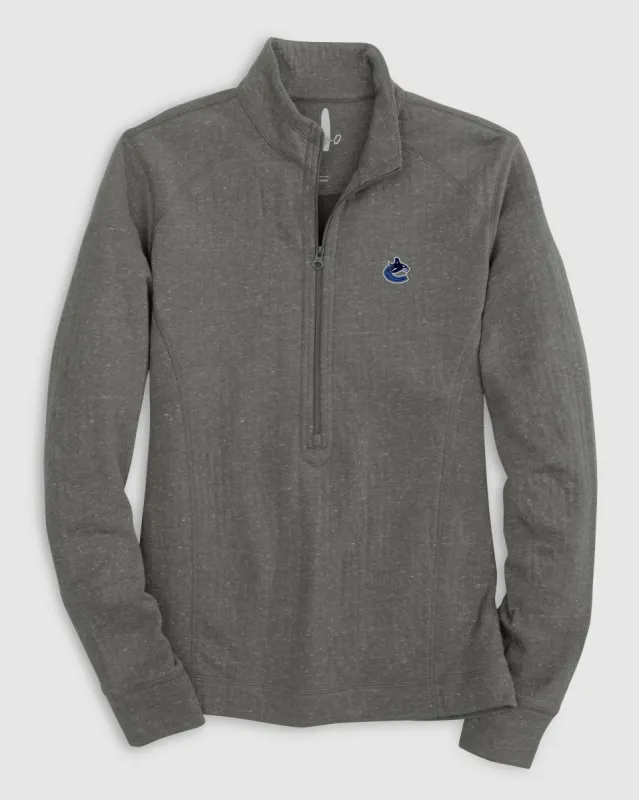 Women's Vancouver Canucks Kennedy 1/4 Zip Pullover sold by Johnnie-O